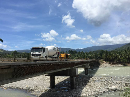 Passo de “The Belt and Road” de XCMG | O conjunto dos equipamentos de concreto de XCMG aparece na Região de Caraga de Filipinas! 