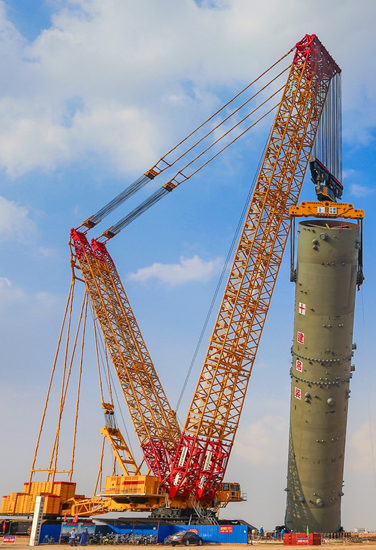 O maior guindaste sobre esteira de nível mundial desafia Projeto de Carvão de Shenhua Ningxia- Seu equipamento preferido de elevação de integração de ultra altura e peso de elevação, ultra-torque e dimensão.   