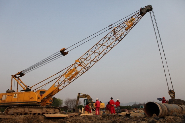 Os produtos de XCMG ajudam a 2ª Fase do Projecto de transmissão do gás de Oeste-Leste