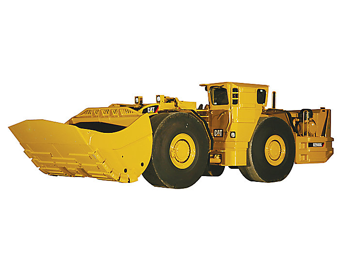 Cat Carregadeiras Subterrâneas para Mineração do tipo LHD (Load-Haul-Dump, Carrega-Transporta-Despeja) R2900G